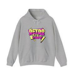 Retro Vibe Hoodie — 80s Neon Graphic Pullover