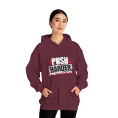 Push Harder Hoodie – Motivational Gym Workout Sweatshirt