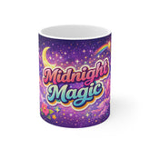 Midnight Magic Mug — Cute Rainbow Moon Night Sky Coffee Cup
