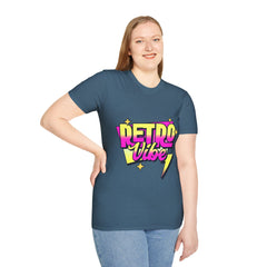 Retro Vibe T-Shirt — 80s Neon Graphic Tee