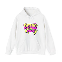 Retro Vibe Hoodie — 80s Neon Graphic Pullover