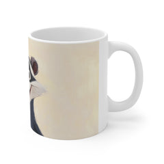 Happy Cartoon Badger Coffee Mug — Cute Animal 11oz Ceramic Gift