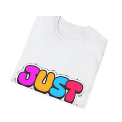 Just Love T-Shirt — Retro Bubble Letter Graphic Tee