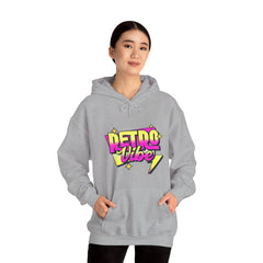 Retro Vibe Hoodie — 80s Neon Graphic Pullover