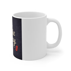 11oz Mug — "It's a Bit Wonky" British Tea Cup Design