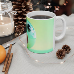 Surprised Emoji Mug — Cute 11oz Ceramic Coffee Cup