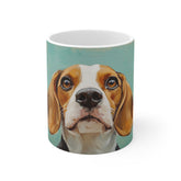 Beagle Mug — 11oz White Ceramic Coffee Cup
