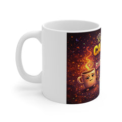 Running on Caffeine and Bad Decisions Mug — Funny Coffee Lover Ceramic Mug