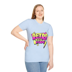 Retro Vibe T-Shirt — 80s Neon Graphic Tee