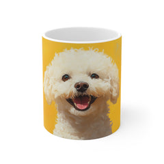 Bichon Frise 11oz White Mug — Cute Dog Lover Coffee Cup