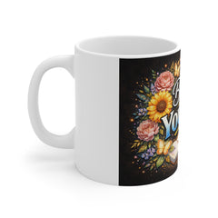 Believe in Yourself – Inspirational Floral Coffee Mug (11oz)