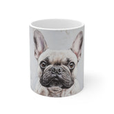 French Bulldog 11oz White Mug – Cute Frenchie Coffee Cup for Dog Lovers