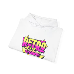 Retro Vibe Hoodie — 80s Neon Graphic Pullover