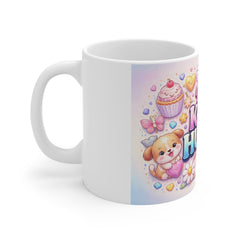 Be a Kind Human – Cute & Colorful Coffee Mug (11oz)