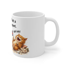Funny British Bulldog Mug — "Blimey! What a bloody muppet." Tea Cup Gift