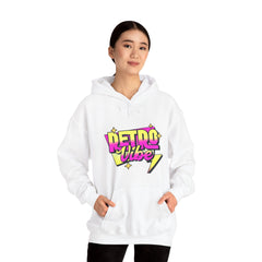 Retro Vibe Hoodie — 80s Neon Graphic Pullover