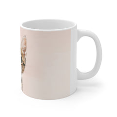 Cute Kitten 11oz White Mug – Adorable Cat Coffee Cup for Cat Lovers