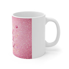 Inspirational Pink 'She Believed She Could' Mug — Empowerment Coffee Cup