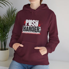 Push Harder Hoodie – Motivational Gym Workout Sweatshirt