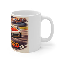 Racing Mug — 'Pure Speed' Classic Vintage Race Car Coffee Cup