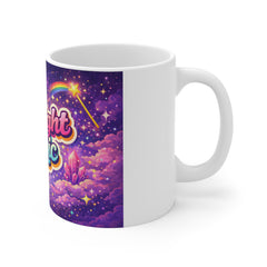 Midnight Magic Mug — Cute Rainbow Moon Night Sky Coffee Cup