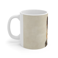 German Shepherd 11oz White Mug – Loyal Companion Coffee Cup for Dog Lovers