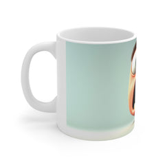 11oz Mug — Cartoon Shock Face Coffee Cup