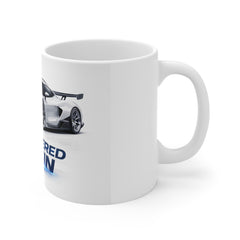 Engineered to Win Mug — Sports Car Coffee Cup for Racing Enthusiasts