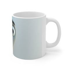 11oz Mug — Surprised Emoji Face Ceramic Coffee Cup