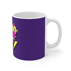 Retro Vibe Mug — 80s Neon Graphic Coffee Cup