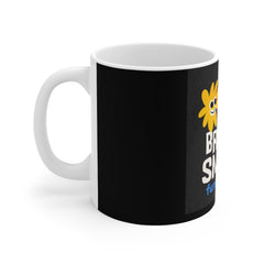 Bright Smiles Funny Faces Mug — Cute Colorful Smile Characters Coffee Cup