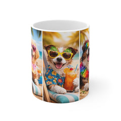 Pawsitive Vibes Only – Chill Dogs Beach Vibes Mug