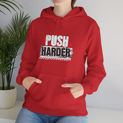 Push Harder Hoodie – Motivational Gym Workout Sweatshirt