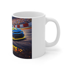 Racing Car Mug — 'No Limits' 11oz Ceramic Coffee Cup
