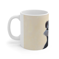 Happy Cartoon Badger Coffee Mug — Cute Animal 11oz Ceramic Gift