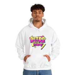 Retro Vibe Hoodie — 80s Neon Graphic Pullover