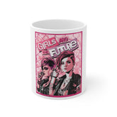 Girls Are The Future Mug — Feminist Retro Punk 11oz Coffee Cup