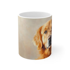 Golden Retriever 11oz White Mug – Happy Golden Dog Coffee Cup for Dog Lovers