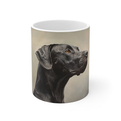 Great Dane 11oz White Mug – Gentle Giant Dog Coffee Cup for Dog Lovers