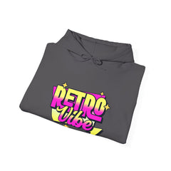 Retro Vibe Hoodie — 80s Neon Graphic Pullover