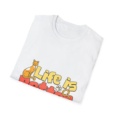 Cat Lover T‑Shirt — "Life Is Better With Cats" Cute Retro Graphic Tee