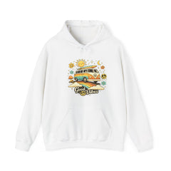 Good Vibes Hoodie — Vintage Skateboard Graphic Pullover