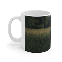 Tiger in Tall Grass Ceramic Mug — Fierce Wildlife Coffee Cup