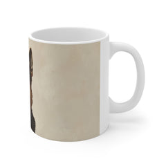 German Shepherd 11oz White Mug – Loyal Companion Coffee Cup for Dog Lovers