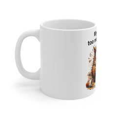 Funny Coffee Mug — “My Brain Has Too Many Tabs Open” Owl Memory Mug