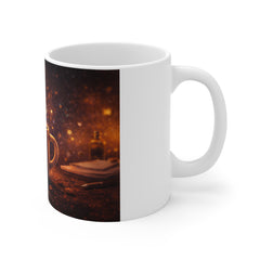 Angry Coffee Mug — Grumpy Morning Ceramic 11oz Mug (Cute Scowl & Steaming Cup Design)