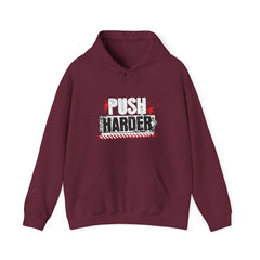 Push Harder Hoodie – Motivational Gym Workout Sweatshirt