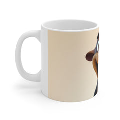 Cute Cartoon Donkey Mug — Funny Animal Coffee Cup, Cute Farmhouse Gift