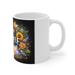 Believe in Yourself – Inspirational Floral Coffee Mug (11oz)