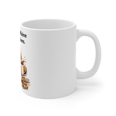 11oz Mug — "Running on Caffeine and Bad Decisions" Sloth Coffee Mug